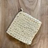 Petals And Blooms Home Decor Yellow Crochet Pot Holder