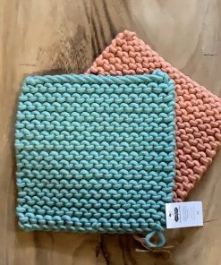 Petals And Blooms Home Decor Kitchen Essentials Pink Pastel Crotchet Pot Holder