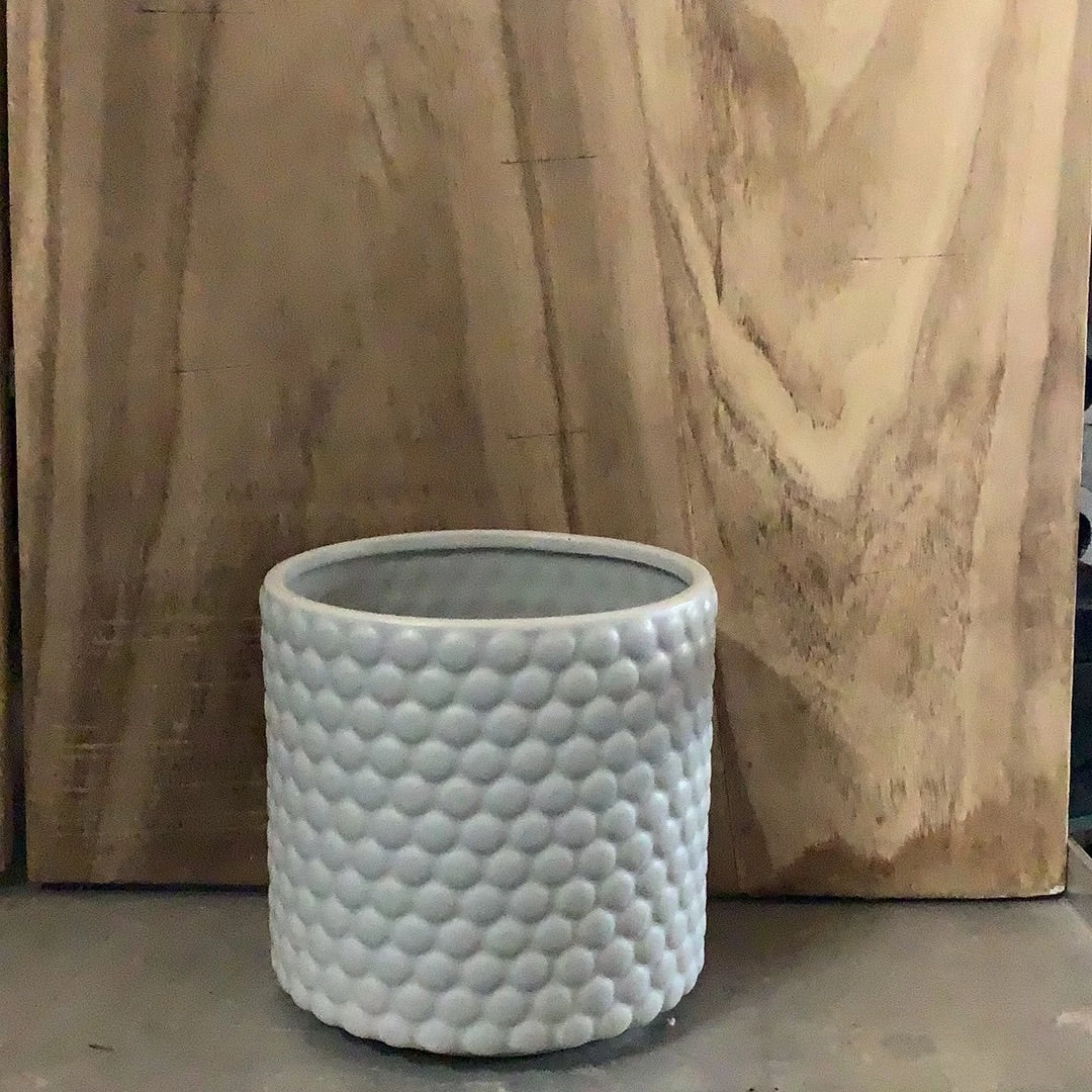 Petals And Blooms Decor Matte Grey Dot Pot 1 Petals And Blooms Decor Matte Grey Dot Pot