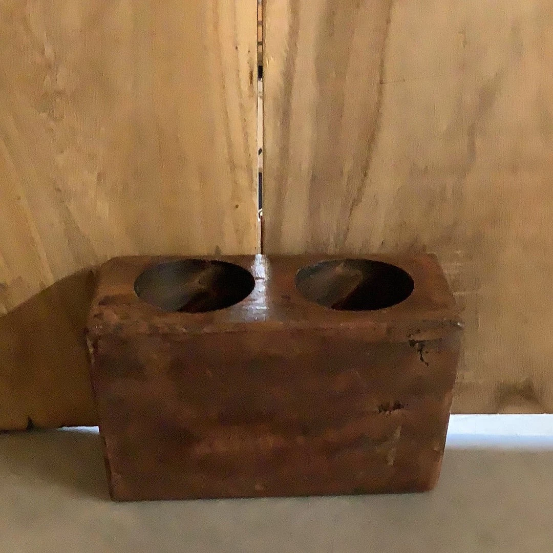 Petals And Blooms Home Decor Brown 2 Hole Sugar Mold Table Top Decor 1 Petals And Blooms Home Decor Brown 2 Hole Sugar Mold Table Top Decor