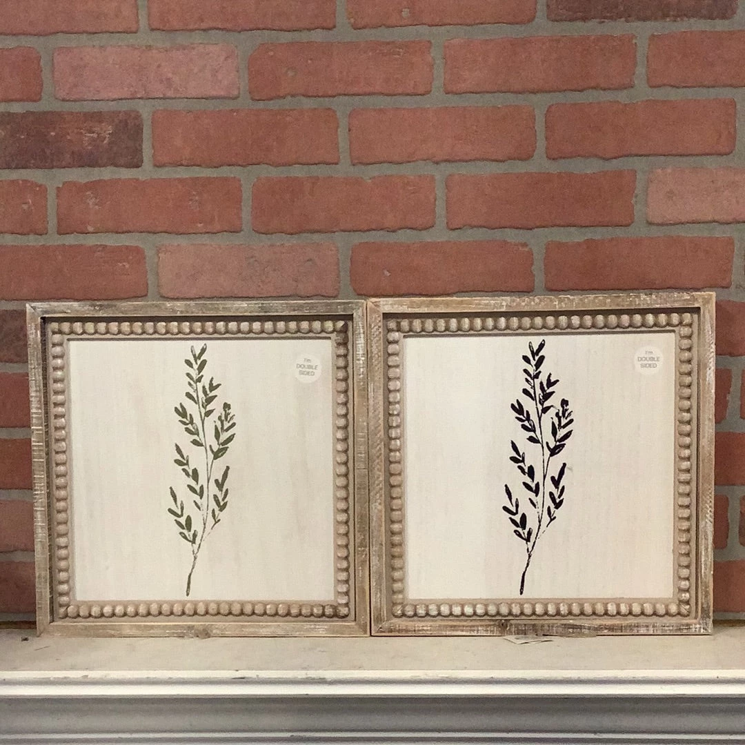 Petals And Blooms Home Decor Block Floral Sign Green/black Signs + Wall Decor 1 Petals And Blooms Home Decor Block Floral Sign Green/black Signs + Wall Decor