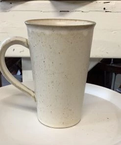 Petals And Blooms Decor Cream Stoneware Mug