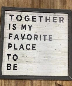 Petals And Blooms Home Decor Signs + Wall Decor Sentiment Pine Wood Framed Signs