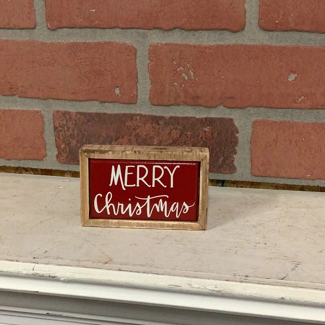 Petals And Blooms Home Decor Box Sign Mini - Christmas 1 Petals And Blooms Home Decor Box Sign Mini - Christmas