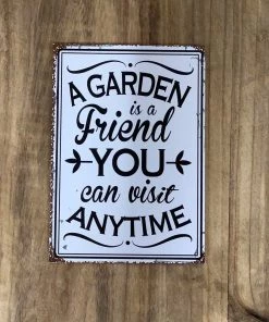 Petals And Blooms Home Decor Metal Plaque Signs + Wall Decor