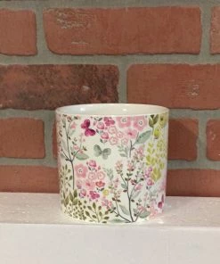 Petals And Blooms Home Decor Butterfly Floral Pot