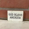 Petals And Blooms Home Decor Block Sign “god Bless America”
