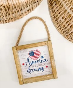 Petals And Blooms Home Decor Americana Hanging Wall Signs With Sayings