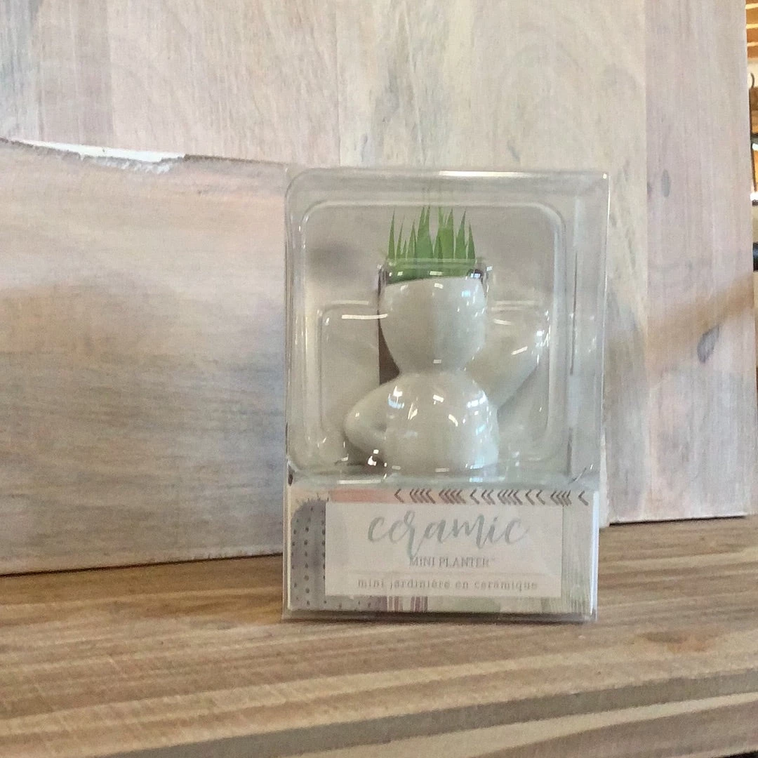 Petals And Blooms Home Decor Mini Boy Planter Vases & Pots 1 Petals And Blooms Home Decor Mini Boy Planter Vases & Pots