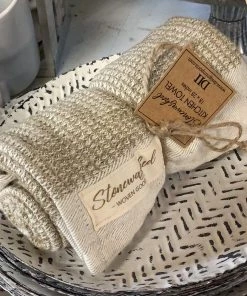 Petals And Blooms Decor Cafe Stonewashed Waffle Tea Towel Kitchen Essentials