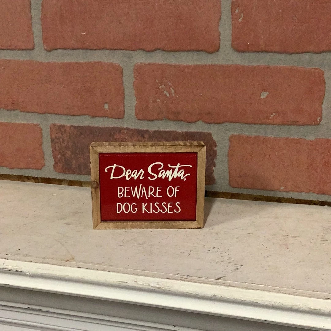 Petals And Blooms Home Decor Box Sign Mini - Dog Kisses Signs + Wall Decor 1 Petals And Blooms Home Decor Box Sign Mini - Dog Kisses Signs + Wall Decor