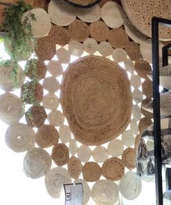 Petals And Blooms Decor Everyday Decor Round Jute Braided Rug | 4ft