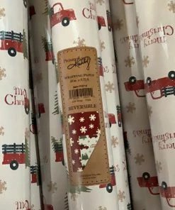 Petals And Blooms Home Decor Christmas Decor Christmas Truck Gift Wrap