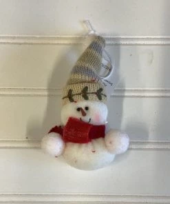 Petals And Blooms Home Decor Plush Holiday Snowman Ornament