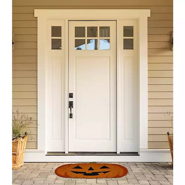 Petals And Blooms Home Decor Fall & Halloween Decor Jack-o-Lantern Door Mat 2 Petals And Blooms Home Decor Fall & Halloween Decor Jack-o-Lantern Door Mat