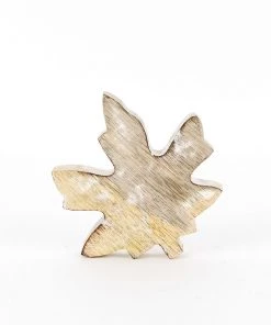 Petals And Blooms Home Decor Mango Wood Leaf Cutout Table Top Decor