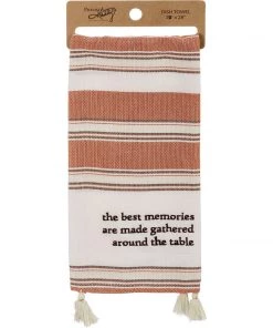 Petals And Blooms Home Decor Kitchen Towel - Best Memories Around The Table