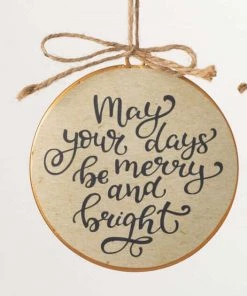 Petals And Blooms Home Decor Christmas Decor Christmas Carol Disc Ornaments