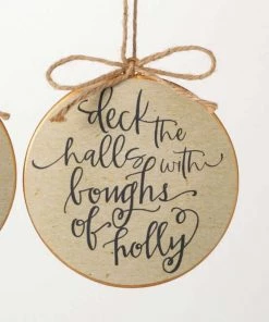 Petals And Blooms Home Decor Christmas Decor Christmas Carol Disc Ornaments