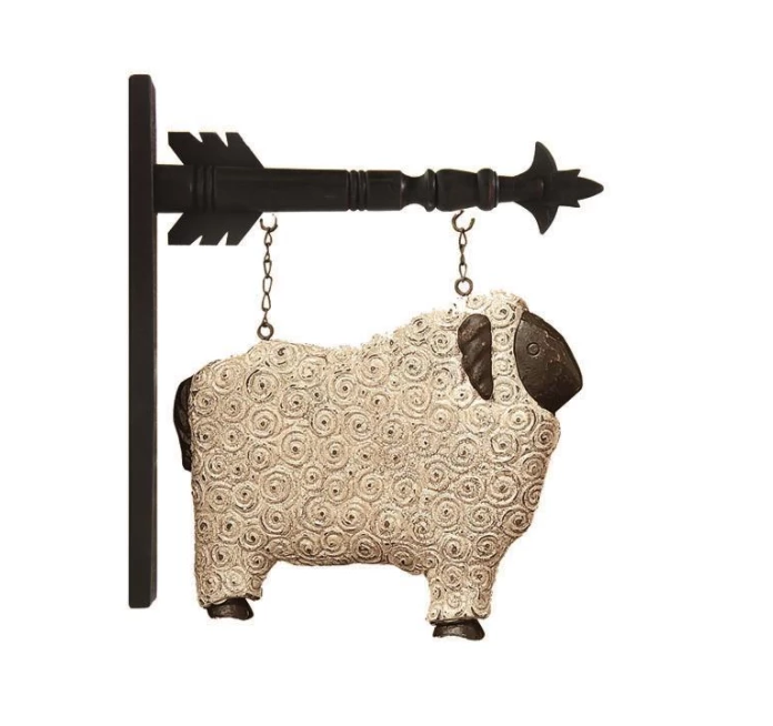 Petals And Blooms Home Decor 12″ White Resin Sheep Arrow Replacement 1 Petals And Blooms Home Decor 12″ White Resin Sheep Arrow Replacement