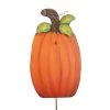 Petals And Blooms Home Decor Fall & Halloween Decor Large Pumpkin Stake With Display Knob