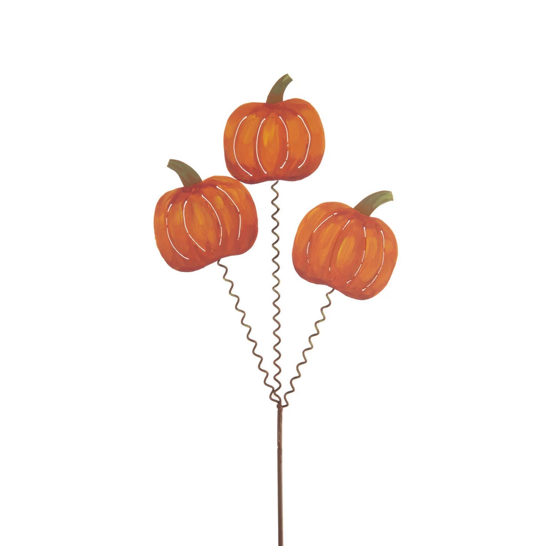 Petals And Blooms Home Decor Pumpkin Trio Stake Fall & Halloween Decor 1 Petals And Blooms Home Decor Pumpkin Trio Stake Fall & Halloween Decor