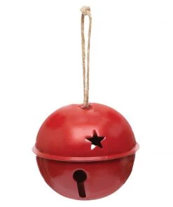 Petals And Blooms Home Decor Red Jingle Bell | Set Of 3 Christmas Decor