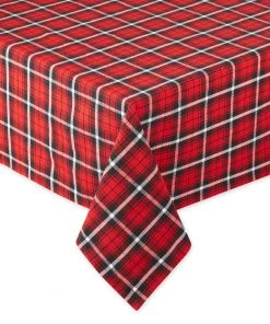 Petals And Blooms Home Decor Glad Tidings Plaid Tablecloth