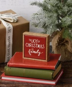 Petals And Blooms Home Decor Mini Box Sign - Joy Of Family Signs + Wall Decor